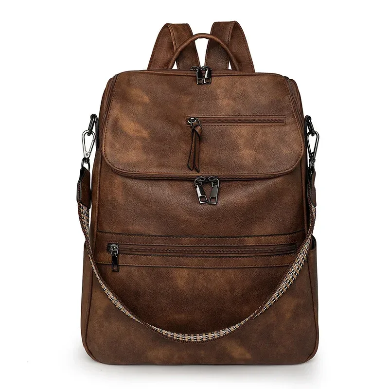 sac d'affaires rétro en pu, sac à dos d'université tendance pour la rentrée scolaire, sac à dos à la mode pour femmes, sacs de voyage mochilas de hombre