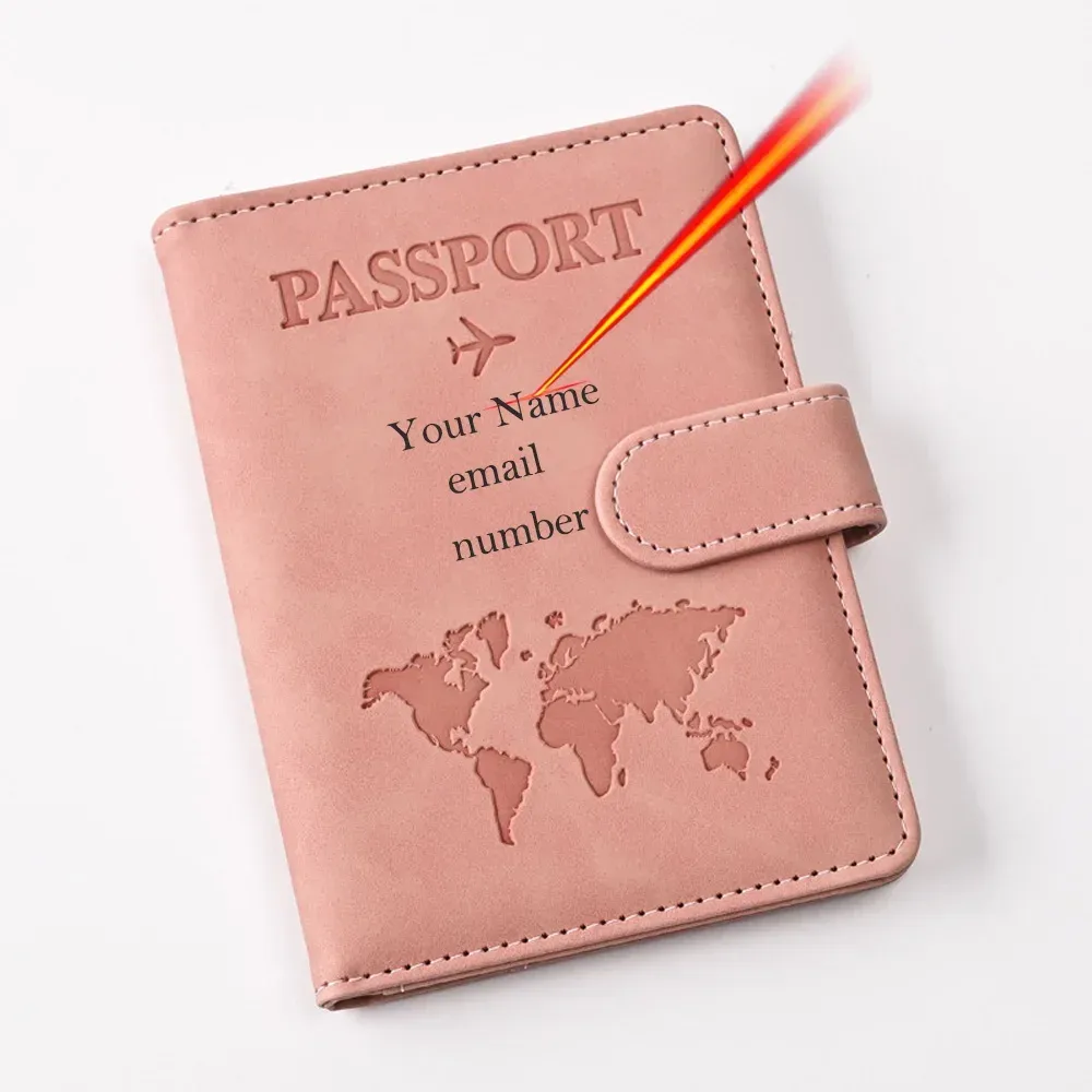 housse de passeport personnalisée avec nom, étui de passeport gravé avec monogramme, cadeau de mariage pour demoiselle d'honneur et garçon d'honneur