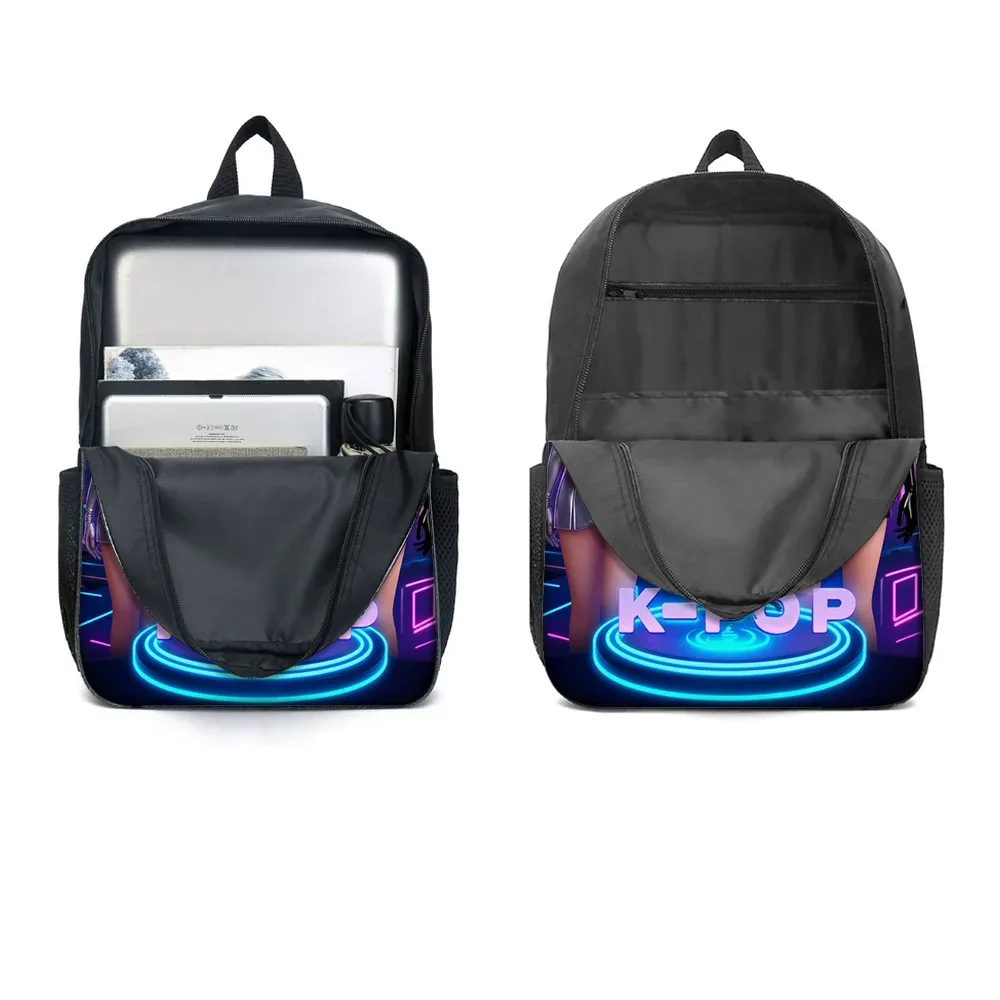 sac à dos imprimé groupe k-pop, léger, grande capacité, pour l'école, le voyage, avec sac à bandoulière, sac à crayons, cadeau parfait, 3 pièces