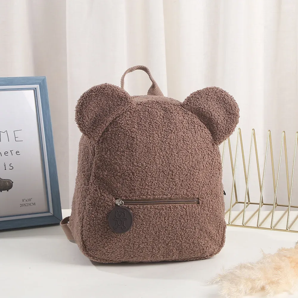 sac à dos ours en peluche personnalisé avec nom brodé, sac à dos d'école pour enfants, cadeaux de fête pour enfants, sacs d'anniversaire avec nom personnalisé