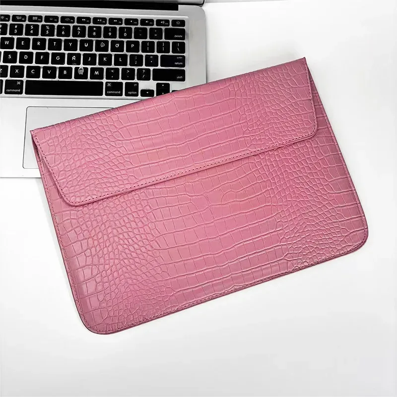 housse pour ordinateur portable avec initiales personnalisées gratuites pour macbook air 13, 13.3, 15.4, retina, unisexe, enveloppe en cuir, pochette pour ordinateur portable