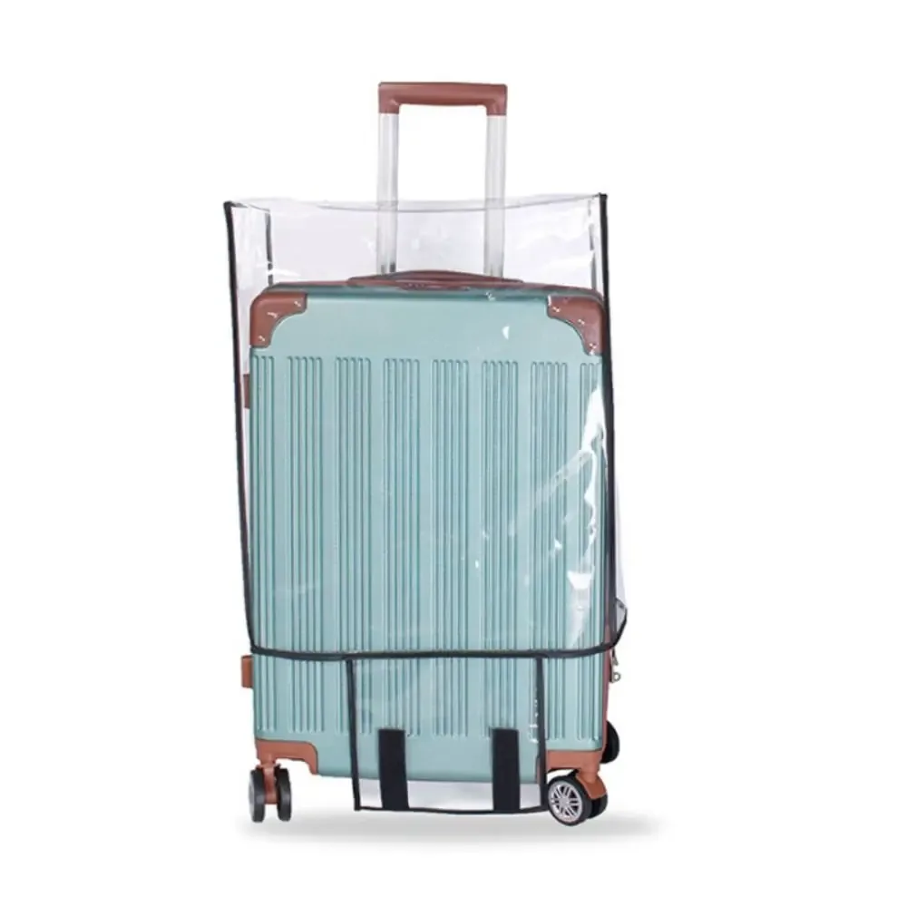 housse de protection transparente en pvc pour bagages, imperméable et anti-poussière, accessoires de voyage, protège-valises