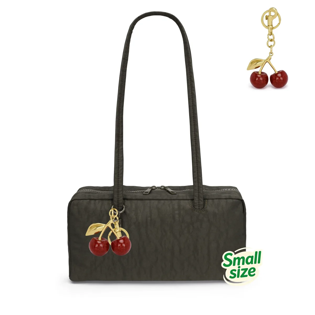 sac à bandoulière en nylon à pois imprimé léopard avec pendentif, sac fourre-tout coréen, sac bowling décontracté pour femme, grande capacité, pour voyage