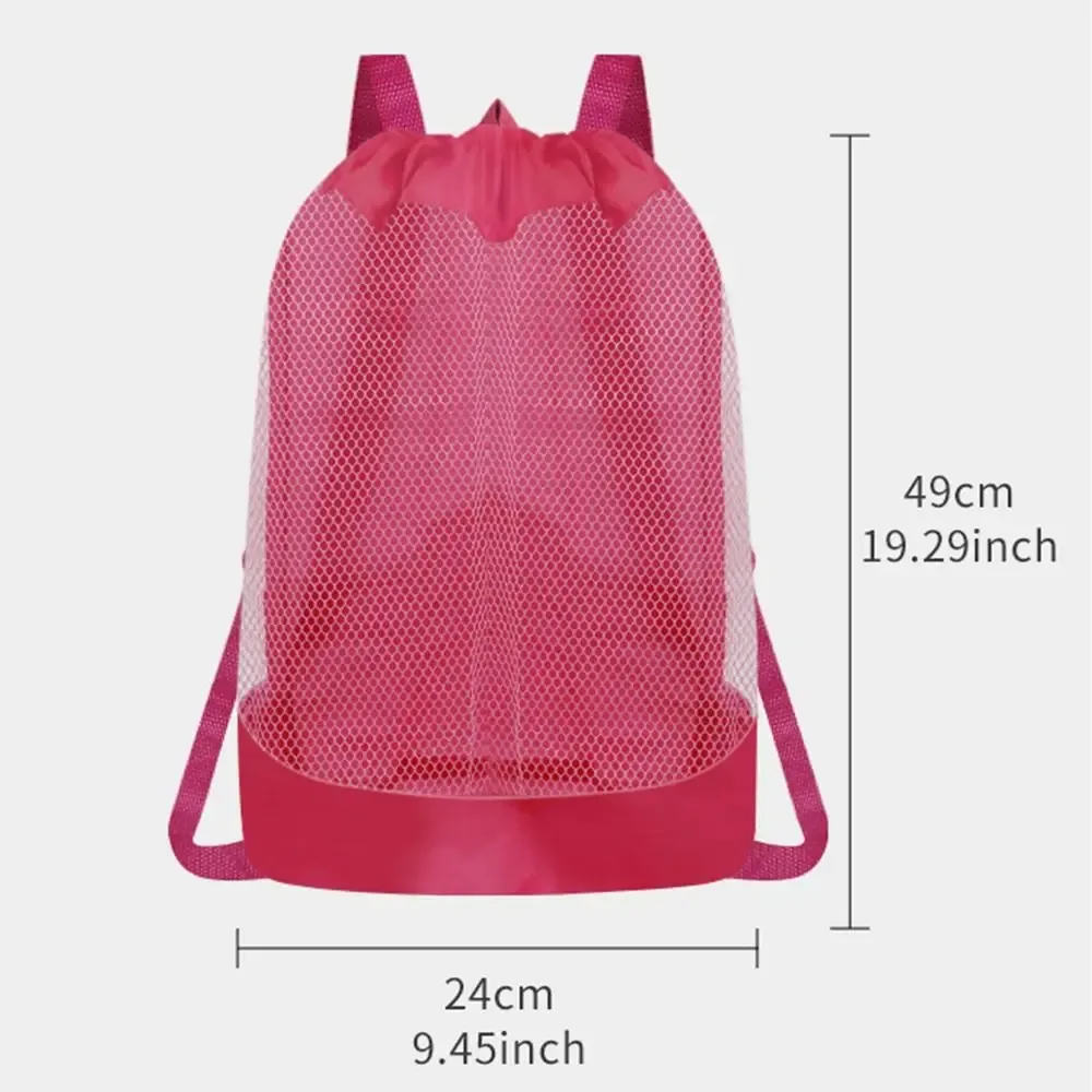 sac à dos de natation grande capacité, sac de plage pliable et portable, sac à dos de natation avec fermoir réglable, séchage rapide, paniers de plage pour enfants