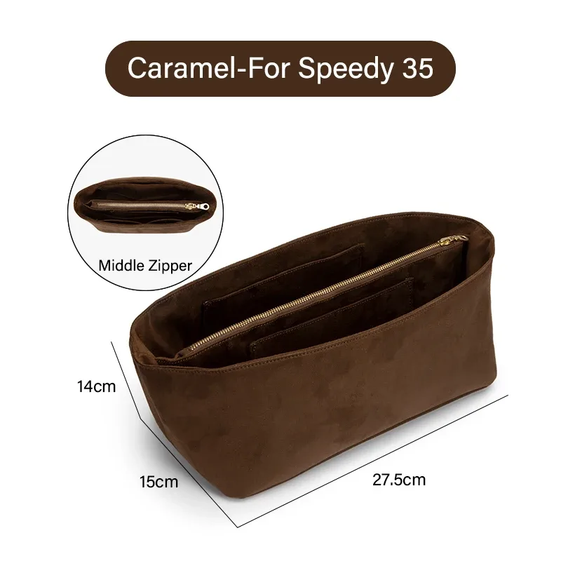 wuta original sac en velours organisateur pour lv speedy 20 25 30 35 sac à main insérer sac à main sac intérieur portable voyage stockage sacs de maquillage
