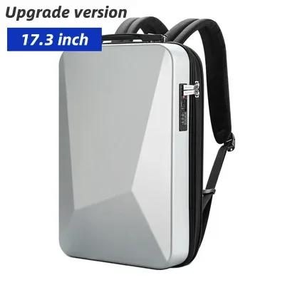 sac dos pc noir argent extensible antivol cadre interne normcore minimaliste polyester usb charge étanche informatique transport courbe physiologie