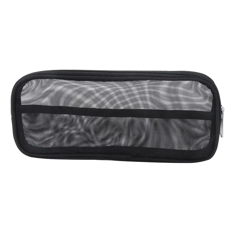 sac de plage en plein air, sac à cosmétiques en maille de nylon, sac de rangement pour pinceaux de maquillage féminin, sac à cosmétiques en maille transparente et respirante portable