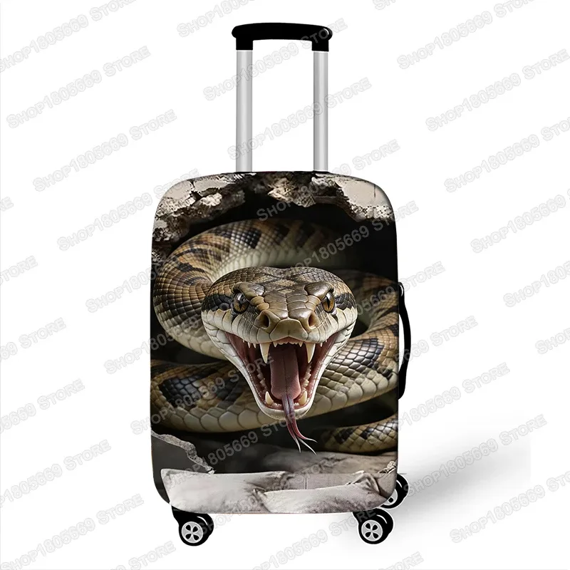 housse de valise élastique 3d motif animal (tigre/lion/lynx) qui brise la paroi, housse de protection pour valise à roulettes