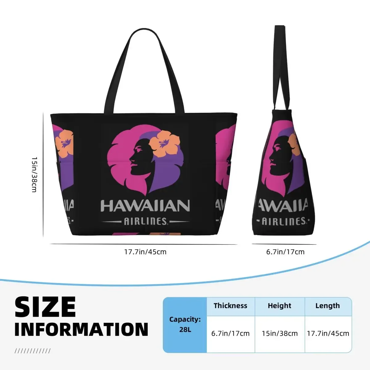 hawaiian airlines herc voyage fin du sud été vente plage sac fourre-tout yoga duffle grand sac fourre-tout femmes sac de voyage sac de fitness