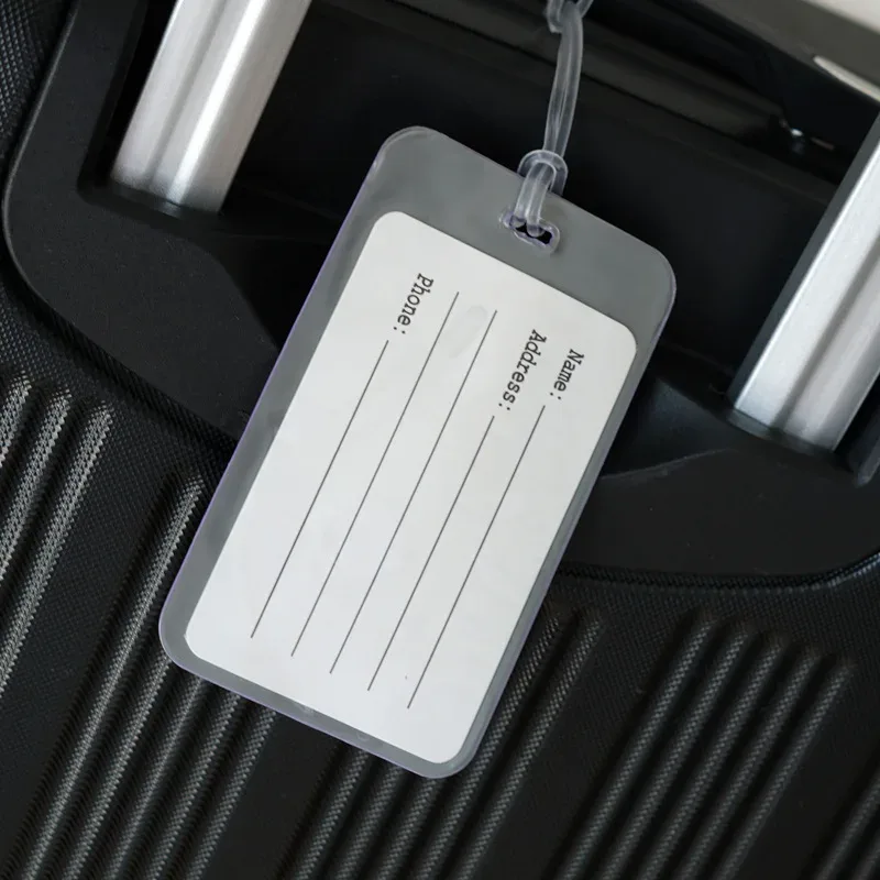 étiquette de bagage d'affaires de voyage de mode étiquette d'adresse de valise étiquette de valise d'embarquement étiquette nom id adresse clip accessoires de voyage