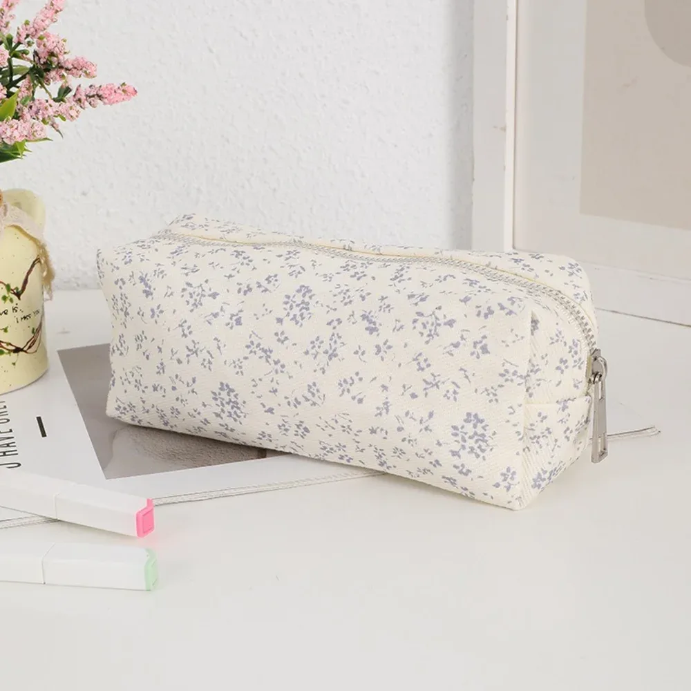 sac de maquillage portable pour femmes, sac de rangement d'automne, sac à cosmétiques en velours côtelé, mode pour l'école, usage quotidien, voyage