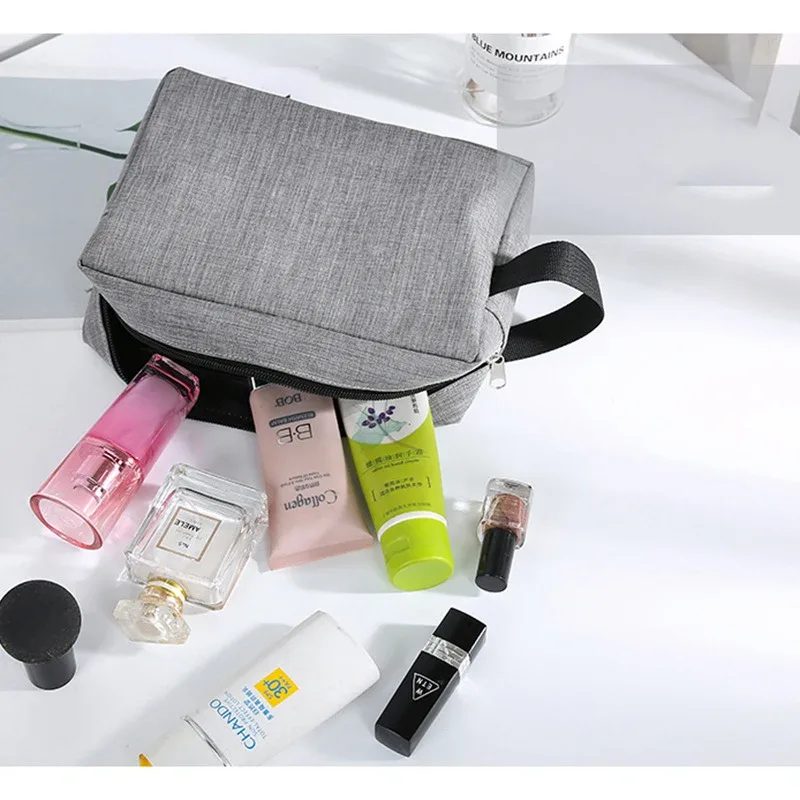 trousse de toilette de voyage pour hommes et femmes, trousse de maquillage étanche pour dames, trousse de beauté, sac à main en poudre lavante, étui cosmétique, livraison directe