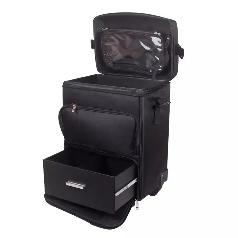 nouvelle valise à roulettes multifonctionnelle pour cosmétiques, sac de voyage sur roulettes, trousse à outils pour maquillage et ongles pour femmes, valise pour salons de beauté et de tatouage