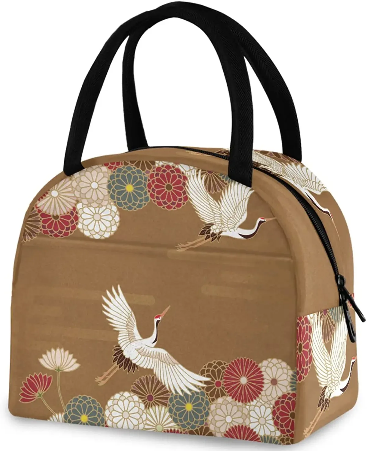 pop art pdpdogs-sac fourre-tout à déjeuner réutilisable avec poche avant, sac isotherme thermique isolé pour la rentrée scolaire, le travail, le pique-nique