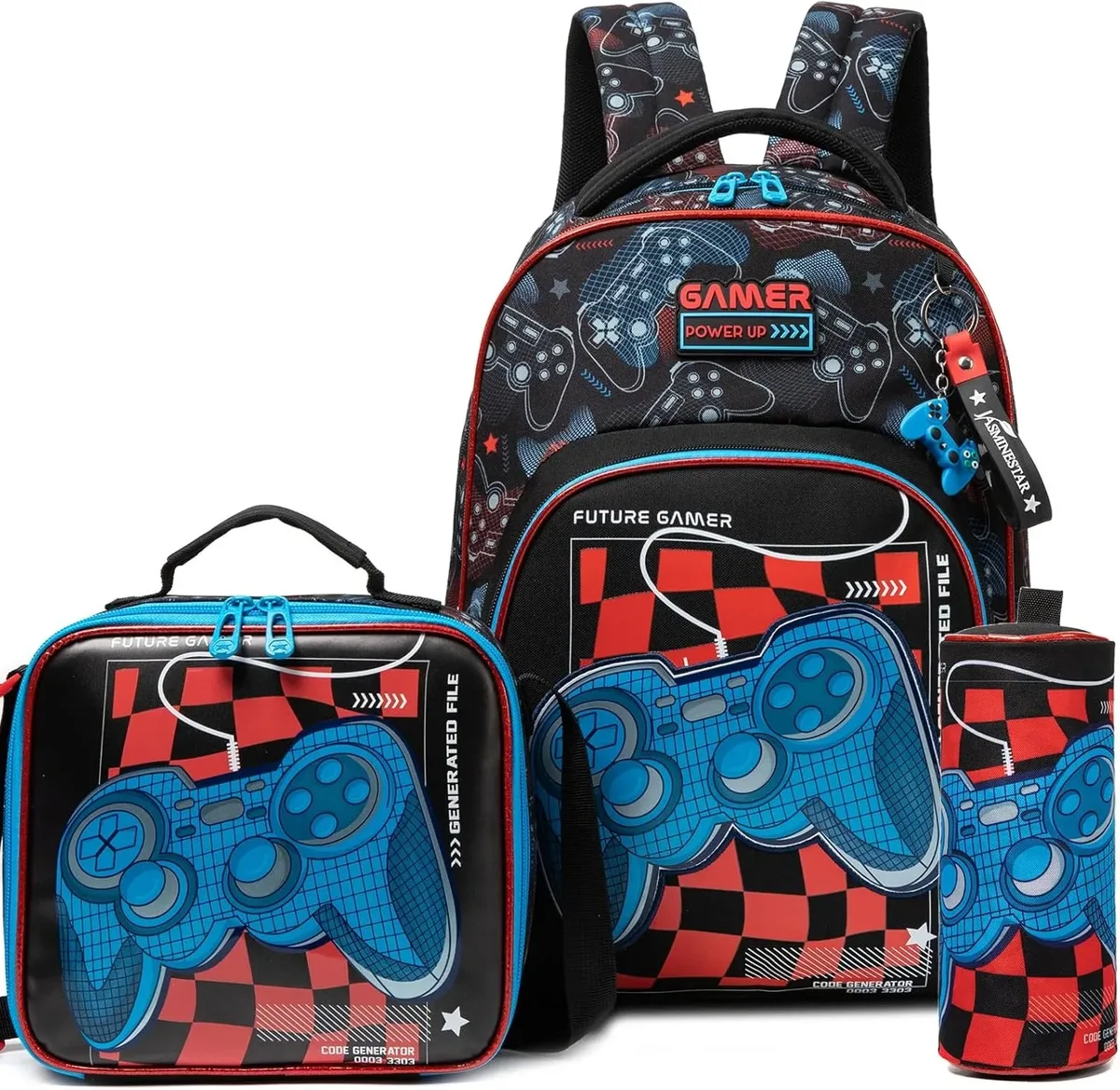 3 pièces sac à dos pour enfants fleur filles bookbag ensemble avec boîte à déjeuner primaire collège sac à dos pour voyage retour à l'école approvisionnement