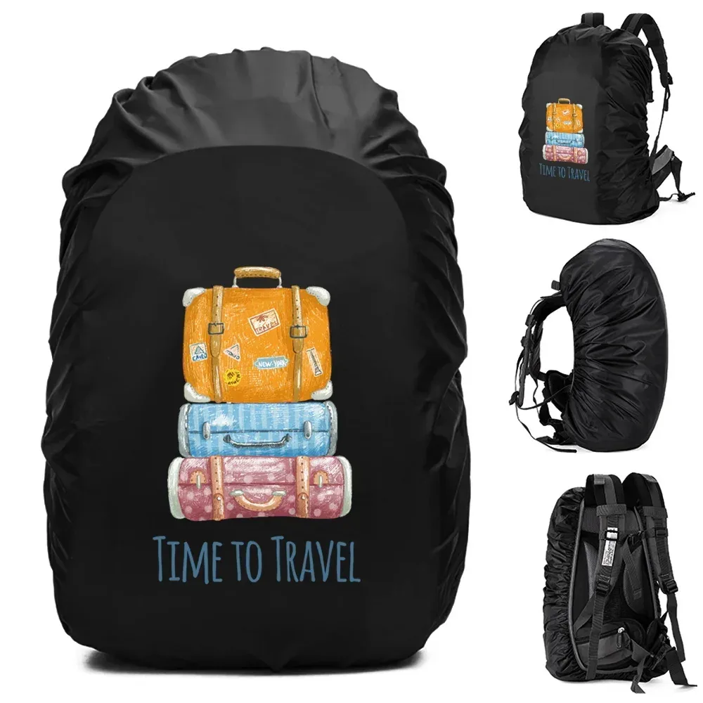 juste de pluie imperméable pour sac à dos, housse anti-poussière, sac d'escalade, extérieur, sac à dos, série de voyage, 20-70l