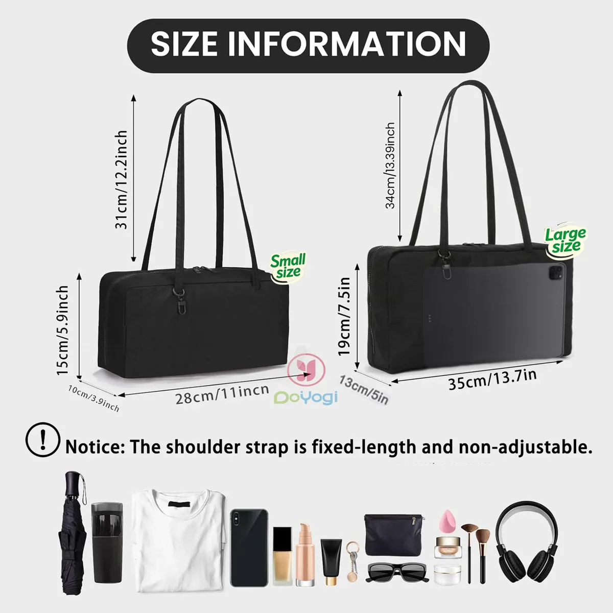 sac fourre-tout en nylon, sac à bandoulière pour femme avec clip porte-clés, sac à main léger à fermeture éclair, idéal pour le travail quotidien, les voyages, la gym, cadeau pour maman