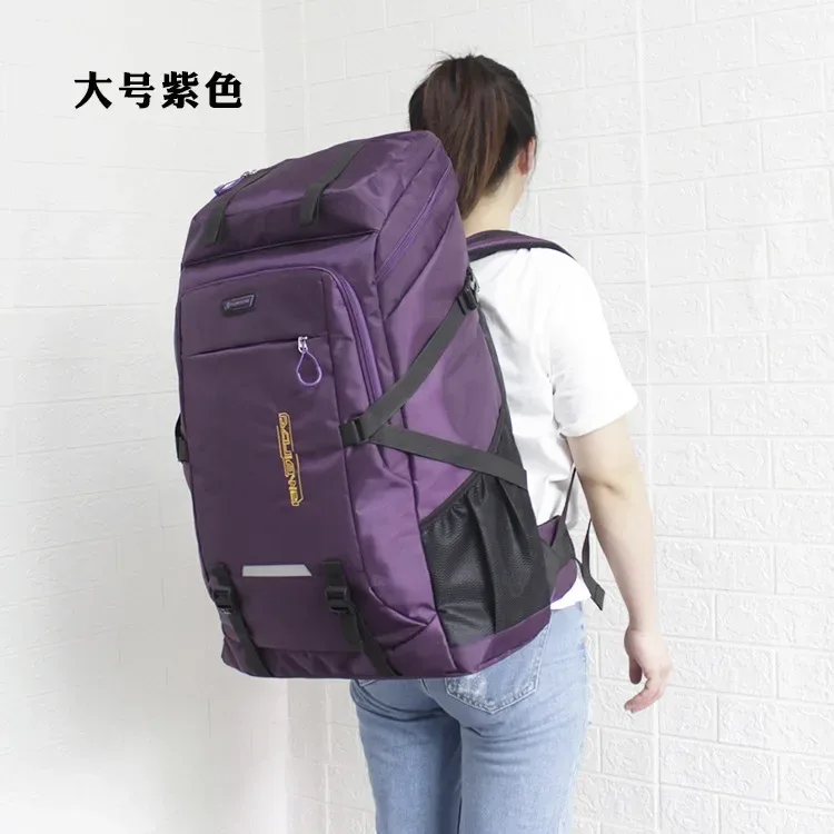 sac à dos de voyage de grande capacité pour hommes et femmes, sacs à bagages d'extérieur, sac d'ordinateur portable étudiant, sac à dos de camping, 60l, 80l
