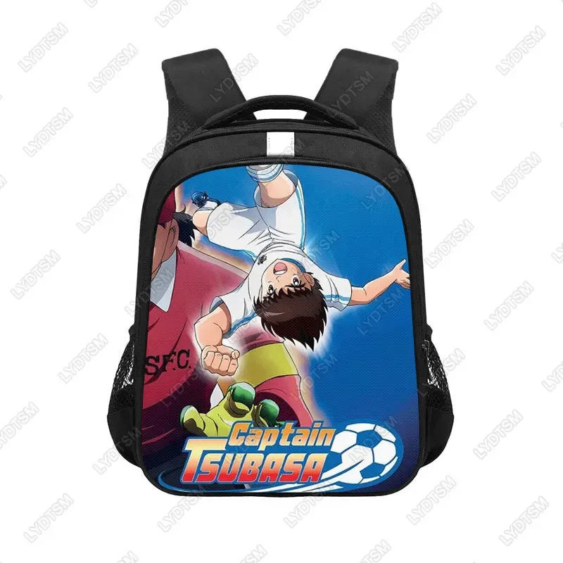 sac dos polyester noir bandoulique réfléchissante poches latérales ouvertes informatique décontracté dessin animé adolescents étudiants usage voyage