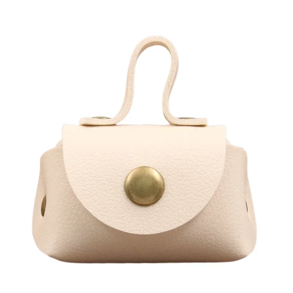porte-monnaie en cuir pu tendance, mini sac de rangement multifonctionnel, petit cadeau décoratif, artisanat diy