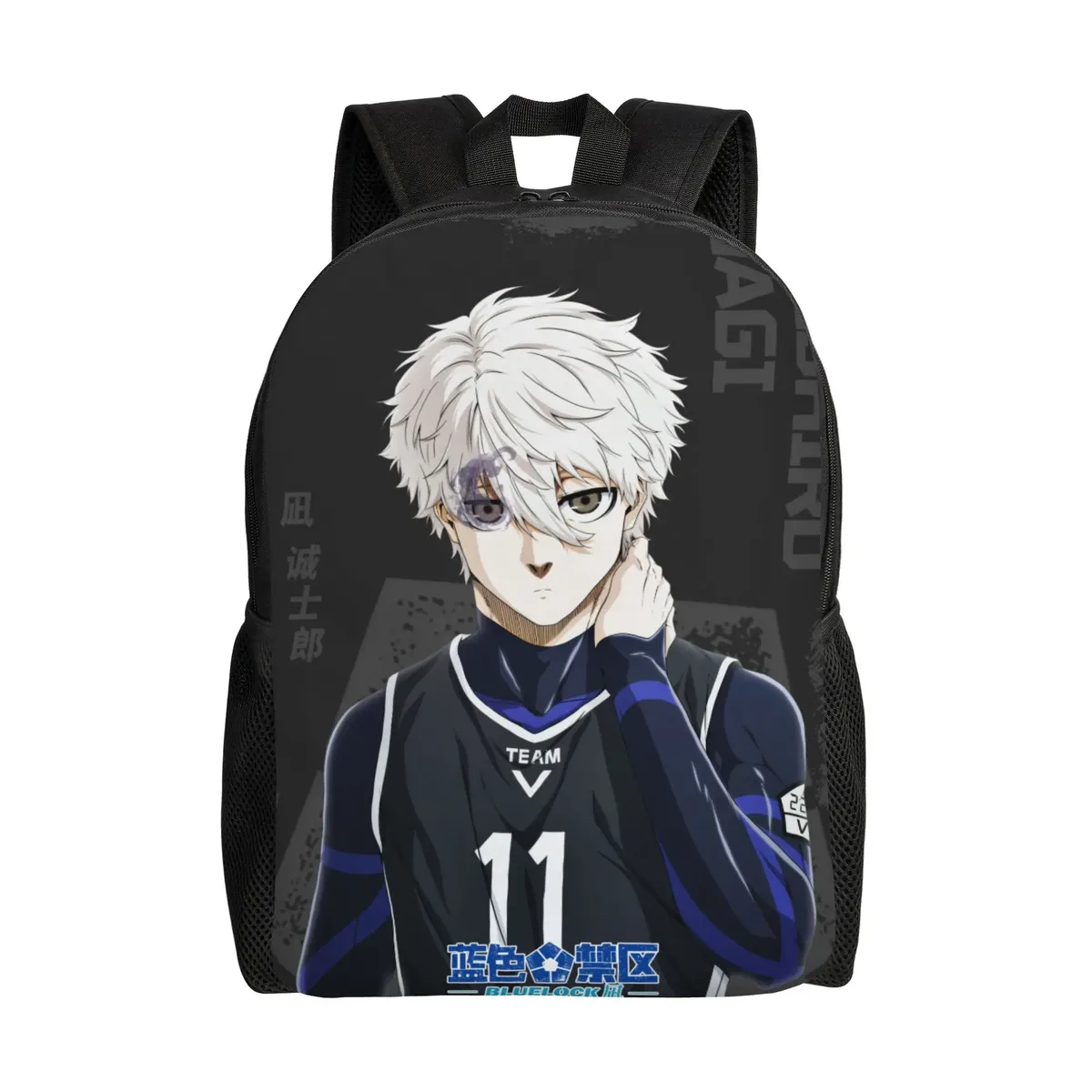 sac à dos pour femmes yoichi isagi blue locks anime, sac d'école pour enfants, sac à dos pour ordinateur portable, sac à bandoulière de voyage pour adolescents