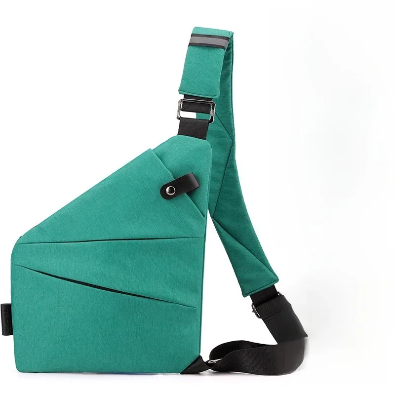 sac de poitrine antivol unisexe – sangles réglables, pochette de rangement polyvalente, portefeuille de voyage sécurisé