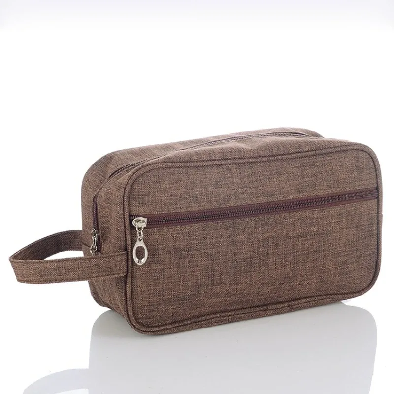 trousse de maquillage - sac de rangement grande capacité pratique pour l'extérieur - sac à main - trousse de toilette et de maquillage portable pour homme