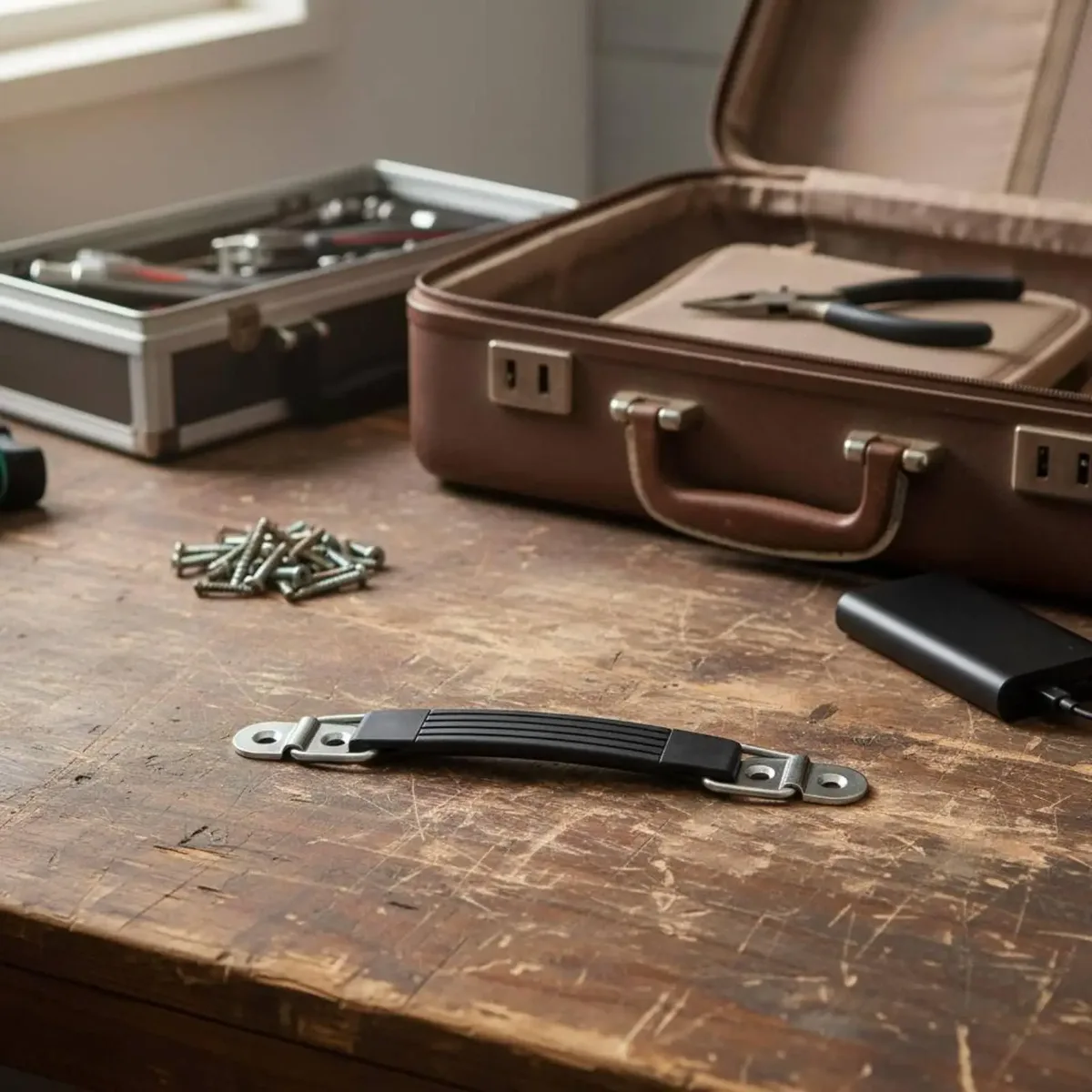 poignée de remplacement pour valise, poignée de transport en caoutchouc confortable, facile à installer