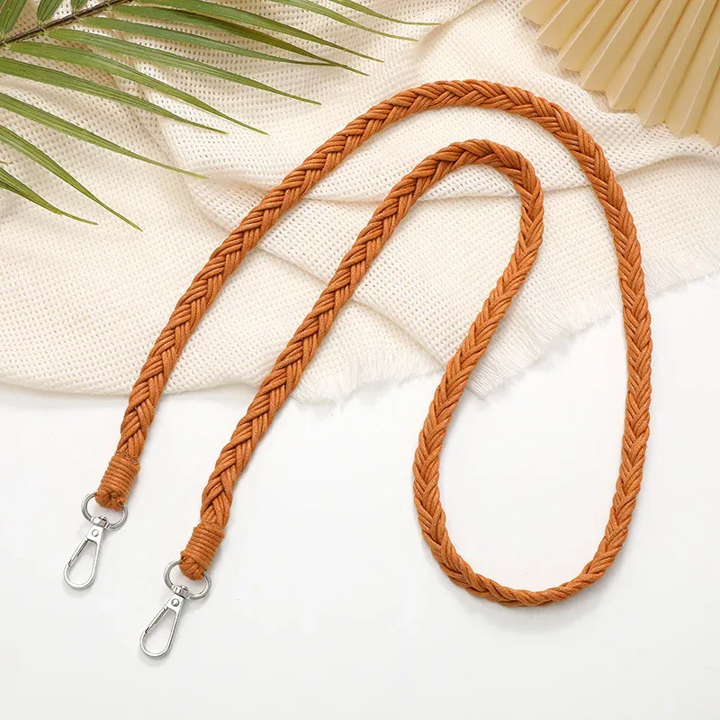 sangle tressée tissée à la main pour sac à bandoulière, accessoires de remplacement, ceinture anti-perte, sangle de téléphone, corde de suspension