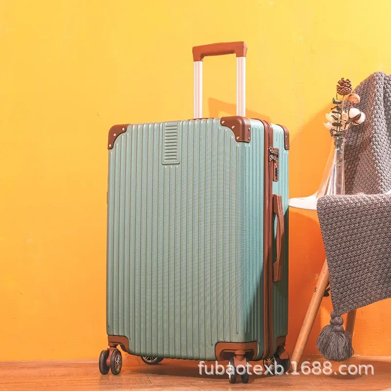 valise rétro personnalisable avec logo, bagage de voyage 20 pouces, bagage cabine en plastique abs, fabriqué en chine continentale