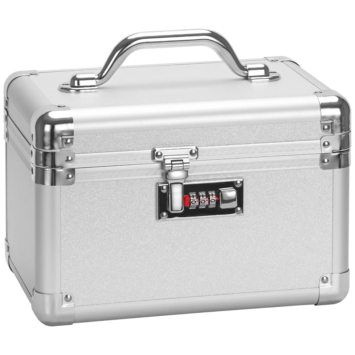 grande boîte de verrouillage – mallette de rangement de sécurité verrouillable de 10,2 x 6,7 x 6,9 pouces avec serrure à combinaison, boîte à médicaments verrouillable pour articles personnels