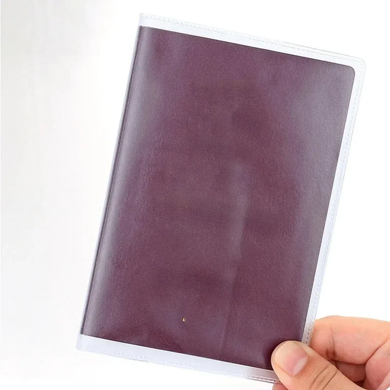 protège documents pvc transparent rose vert simple pratique voyage affaires identité cartes passports lots six pièces