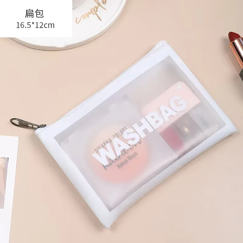 trousse toilette pvc transparent bleu blanc rose noir doré gris voyage cosmétiques maquillage grande capacité portable imperméable