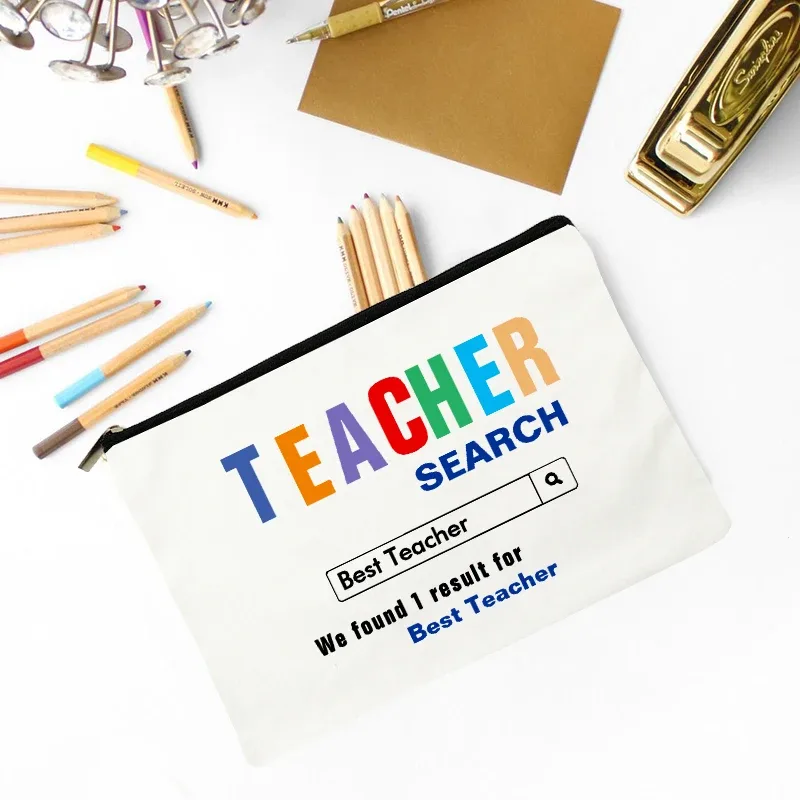 trousse de maquillage fête des enseignants meilleur cadeau trousse de survie pour enseignants trousse de maquillage pochette à crayons préscolaire primaire diplôme d'études secondaires retour à l'école