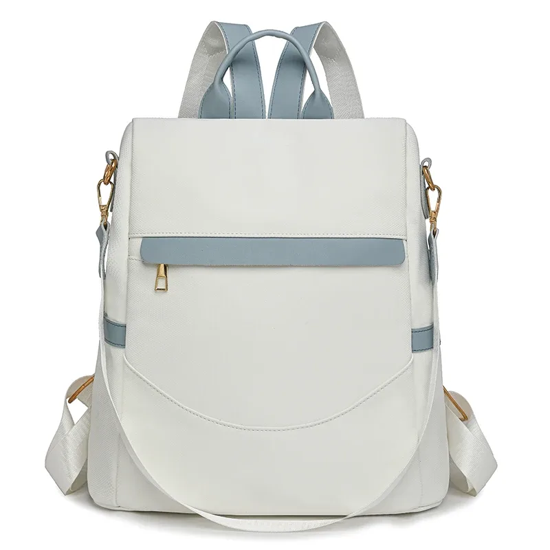 sac à bandoulière en cuir souple de grande capacité sr pour femme, sacoche antivol à la mode, rétro décontracté, polyvalent, simple