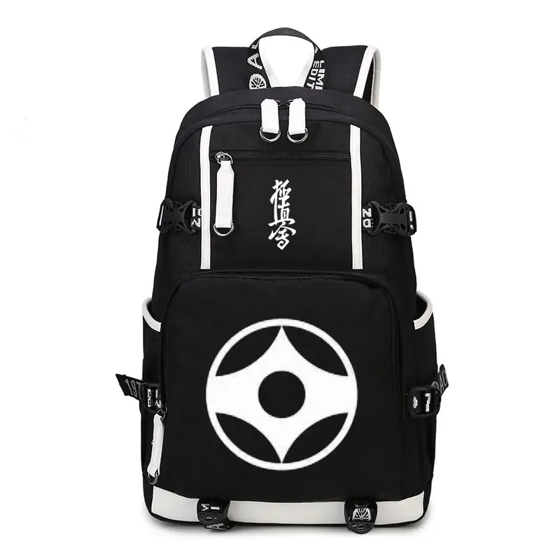 kyokushin-sac à dos de karaté, cartable wukong, oxford fashion, sacoche décontractée à fermeture éclair pour ordinateur portable, étudiant, anime, nouvelle collection