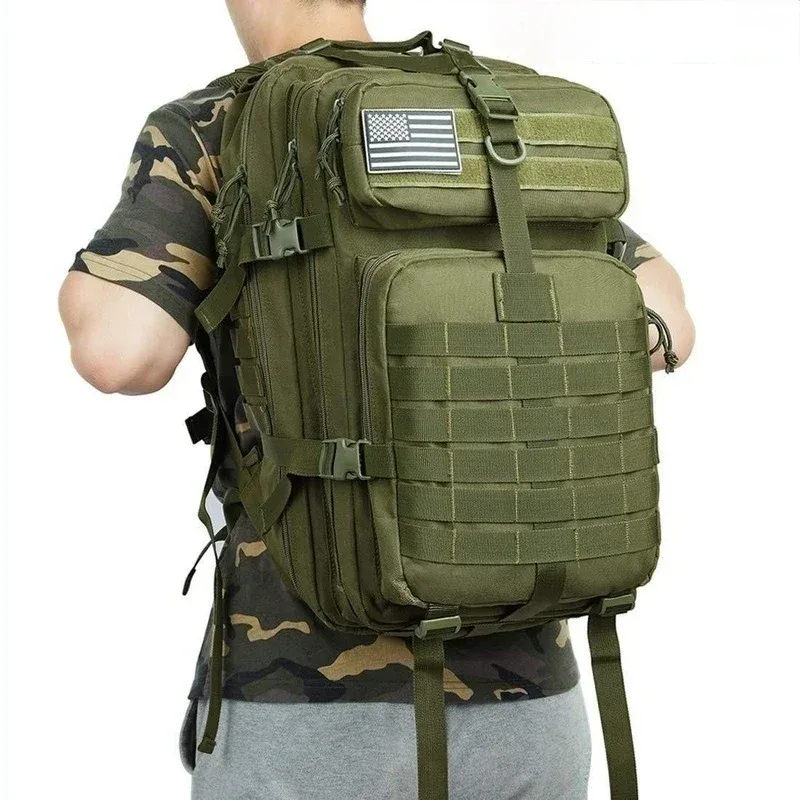 sac à dos imperméable en nylon 1000d, capacité 30/50l, idéal pour le trekking, la pêche, la chasse, le camping et la randonnée