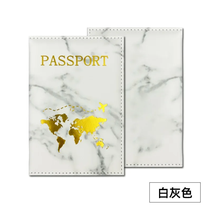 1 pièce porte-passeport en pu, housse de protection pour passeport et billets, porte-cartes d'identité et de crédit, accessoires de voyage