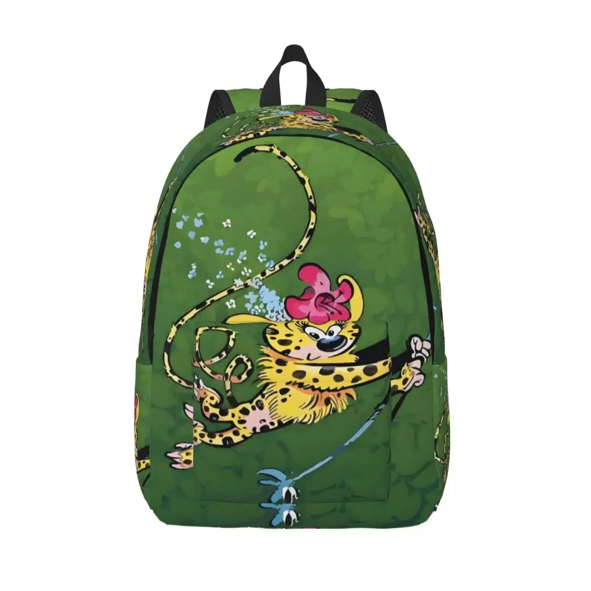 sac à dos en toile de bain familial marsupilami personnalisé pour femmes et hommes, sac à livres décontracté pour l'école et l'université, sacs de personnages de dessins animés
