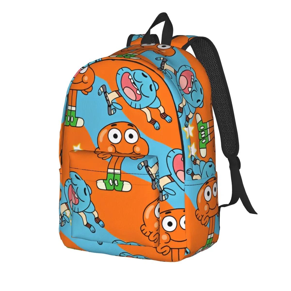 sac à dos the amazing world of gumball darwin swirl, sacs de voyage pour garçons et filles, sacs d'école durables de créateur, sac à dos décontracté