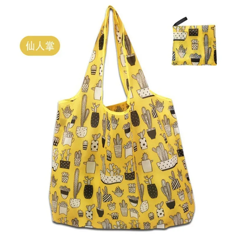 grand sac de courses réutilisable pour femmes, fourre-tout pliable, écologique, réutilisable, pliable, étui d'épicerie, sacs à main, sacs de rangement
