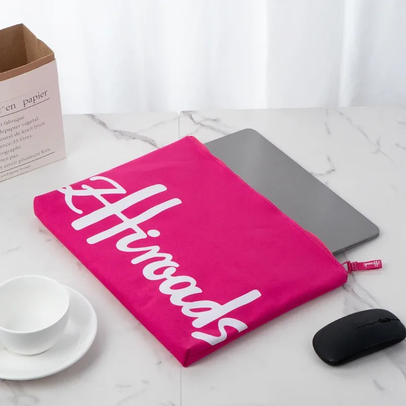 housse pour ordinateur portable en coton, pochette de protection souple pour tablette, étui durable à fermeture éclair pour ipad, ordinateur portable, bureau, voyage