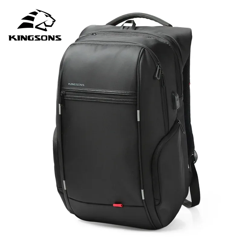 kingsons étanche hommes femmes sac à dos usb charge mâle femme école sacs à dos antivol sac à dos pour ordinateur portable 15.6,17.3 pouces 2024