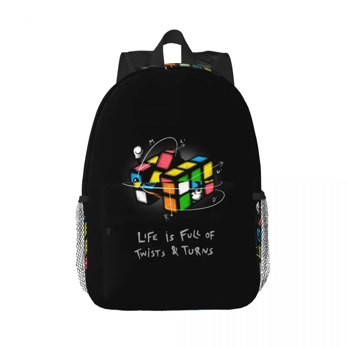 rubix rubiks rubics sac à dos étudiant garçons filles bookbag enfants sac d'école ordinateur portable sacs à bandoulière pour hommes femmes