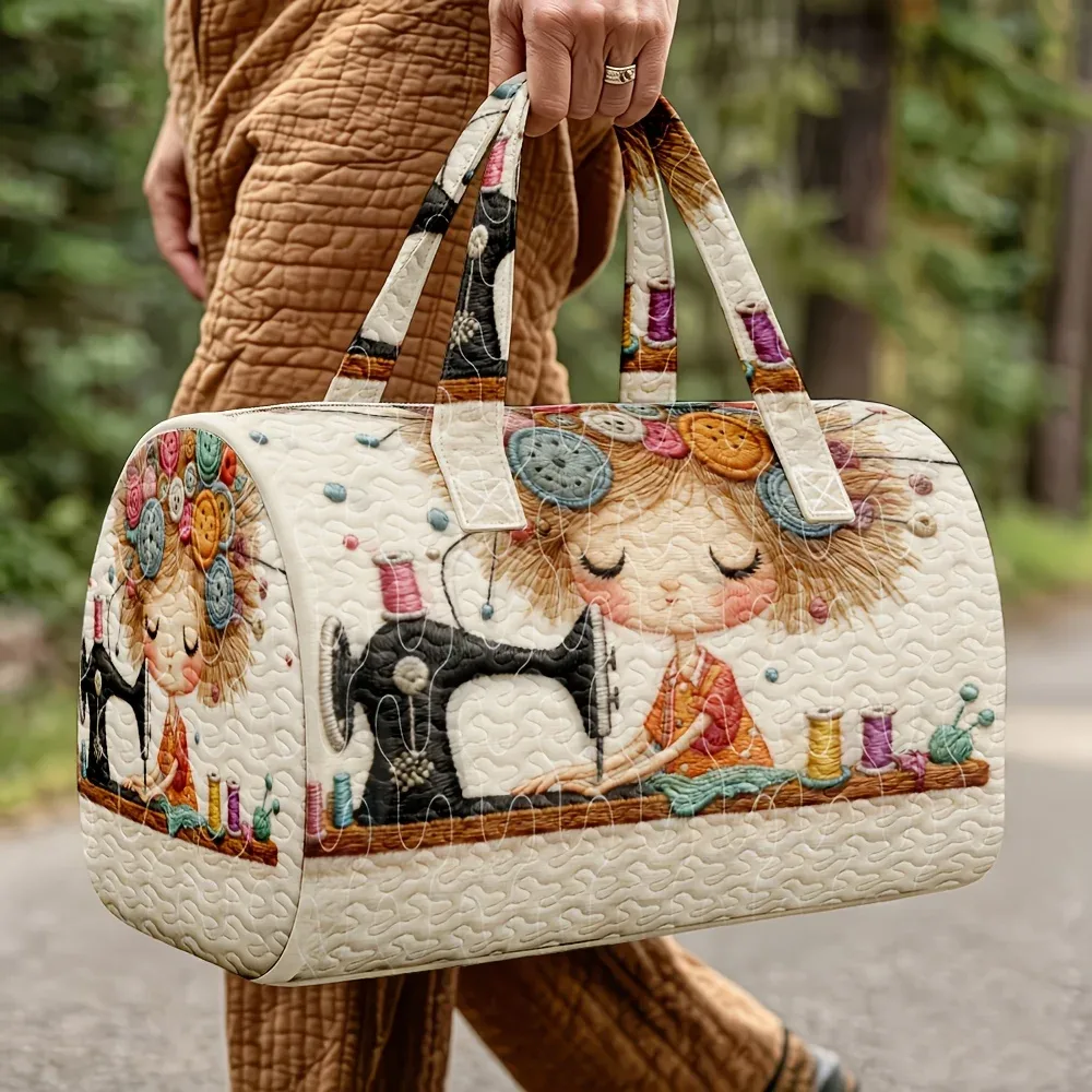 sac de voyage matelassé 3d de grande capacité, sac de cabine pour courts trajets