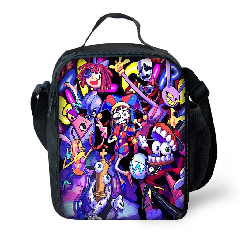 sac à dos d'école pour enfants cartoon a-amazings digitals circus avec sacs à déjeuner, sacs à crayons, sacs d'école pour garçons et filles, meilleur cadeau