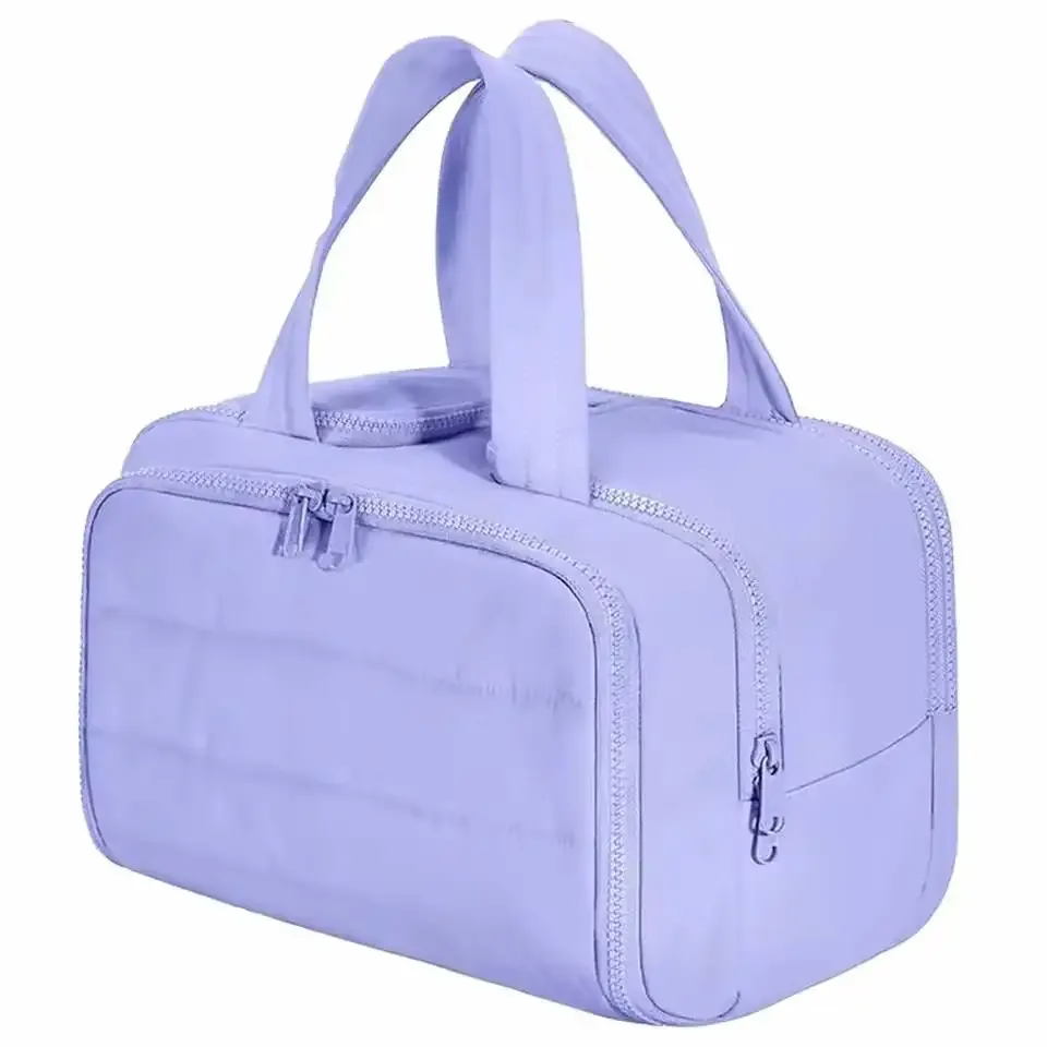 grande trousse de toilette femme grande capacité, sac de voyage imperméable pour cosmétiques, maquillage et articles de toilette, organisateur de douche avec compartiments