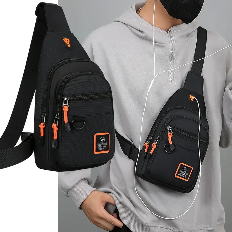 sac à bandoulière pour homme, idéal pour les loisirs, la randonnée, le vélo, sac de sport imperméable, sac de voyage, sac de poitrine pour homme, sac à bandoulière