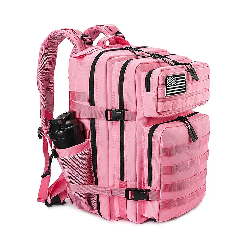 lhi 45l sac à dos tactique pour hommes et femmes grand athlète sac de sport sports de plein air randonnée survie sac à dos avec porte-bouteille