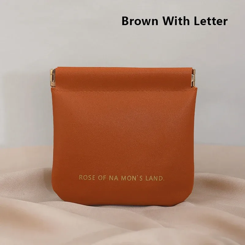 mini sac de rangement de maquillage simple en cuir pu pour femmes, petite pochette carrée pour cosmétiques, sacs de rangement portables pour clés de maquillage